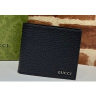 Gucci Bi-fold wallet with Gucci logo 771153 in Black leather