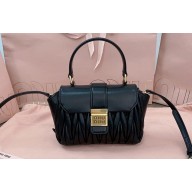 Miu Miu Matelassé nappa leather Mini Bag 5BP083 Black