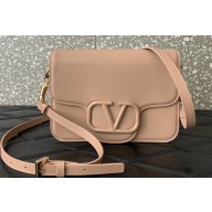 Valentino Locò Shoulder Bag in calfskin Nude 2024