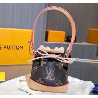 Louis Vuitton Monogram canvas Micro Noé Bag Charm M00818