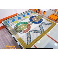 Hermes Dressage Tressage scarf 90x90cm in silk twill Blue 2024