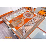 Hermes Dressage Tressage scarf 90x90cm in silk twill Orange 2024