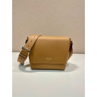 prada medium leather shoulder bag 2VD069 caramel 2024