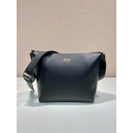 PRADA Leather shoulder bag 2VH177 black 2024