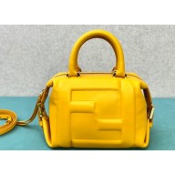 Fendi FF Cube Mini Bag in nappa-leather Yellow 2024