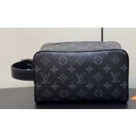Louis Vuitton Monogram Eclipse canvas Locker Dopp Kit Bag M83113 2024