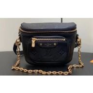 Louis Vuitton Monogram Empreinte Mini Bumbag M46917 Black 2024