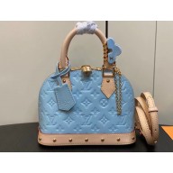 Louis Vuitton Monogram Vernis Alma BB Bag New LV Remix M24062 Sky 2024