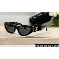 Chanel Acetate & Tweed Cat Eye Sunglasses A71575 5513-A 02 2024