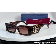 Gucci Rectangular frame Sunglasses 755254 GG1425S 03 2024