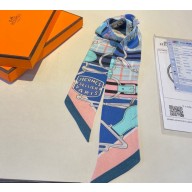 Hermes Twilly Silk Scarf 5x86cm 240221 03 2024