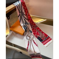 Louis Vuitton Mix and Straps Bandeau M78498 Red 8x120cm 2024