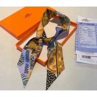 Hermes Twilly Silk Scarf 5x86cm 240221 30 2024