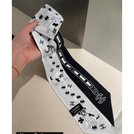 Chanel Silk Twill Slim Bandeau Scarf 6x120cm 240221 08 2024