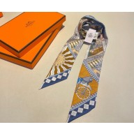 Hermes Twilly Silk Scarf 5x86cm 240221 33 2024