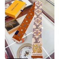 Louis Vuitton Precious Dragon Silk Bandeau M79477 Beige 8x120cm 2024