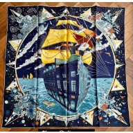 Hermes scarf 90x90cm in silk twill Top Quality 15 2024