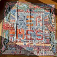 Hermes scarf 90x90cm in silk twill Top Quality 08 2024