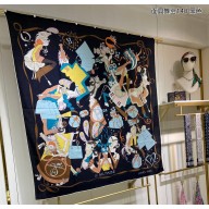 Hermes Shawl 140 Scarf in cashmere and silk 140x140cm Top Quality 109 2024