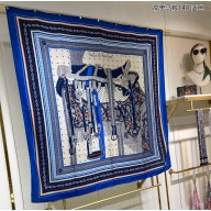 Hermes Shawl 140 Scarf in cashmere and silk 140x140cm Top Quality 110 2024