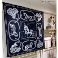 Hermes Shawl 140 Scarf in cashmere and silk 140x140cm Top Quality 133 2024