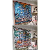 Hermes Shawl 140 Scarf in cashmere and silk 140x140cm Top Quality 143 2024