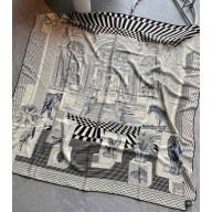 Hermes Shawl 140 Scarf in cashmere and silk 140x140cm Top Quality 145 2024