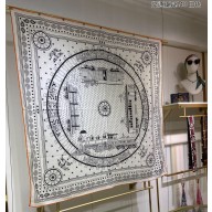 Hermes Shawl 140 Scarf in cashmere and silk 140x140cm Top Quality 20 2024