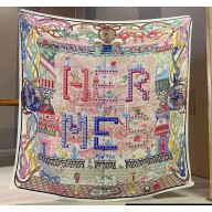 Hermes Shawl 140 Scarf in cashmere and silk 140x140cm Top Quality 32 2024