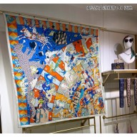 Hermes Shawl 140 Scarf in cashmere and silk 140x140cm Top Quality 102 2024