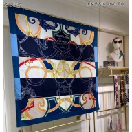 Hermes Shawl 140 Scarf in cashmere and silk 140x140cm Top Quality 157 2024
