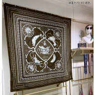 Hermes Shawl 140 Scarf in cashmere and silk 140x140cm Top Quality 153 2024