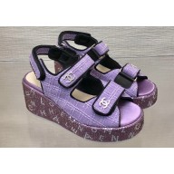 Chanel Strass Heel CC Logo Platform Sandals 04 2024
