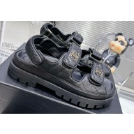 Chanel  CC Logo Platform Beach Sandals 06 2024
