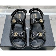 Chanel  CC Logo Beach Sandals 01 2024