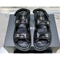 Chanel  CC Logo Beach Sandals 10 2024