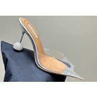 Aquazzura Heel 8.5cm PVC Yes Darling Mules 03 2024