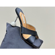 Aquazzura Heel 8.5cm Yes Darling Mules with crossover straps 09 2024