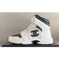 Chanel Quilting CC Logo High-top Sneakers Top Quality 06 2024