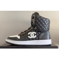 Chanel Quilting CC Logo High-top Sneakers Top Quality 07 2024