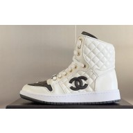 Chanel Quilting CC Logo High-top Sneakers Top Quality 08 2024