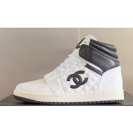 Chanel Quilting CC Logo High-top Women/Men Sneakers Top Quality 02 2024
