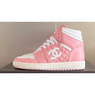 Chanel Quilting CC Logo High-top Women/Men Sneakers Top Quality 03 2024