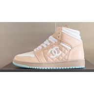 Chanel Quilting CC Logo High-top Women/Men Sneakers Top Quality 04 2024