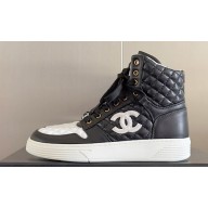 Chanel Quilting CC Logo High-top Sneakers Top Quality 13 2024