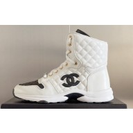 Chanel Quilting CC Logo High-top Sneakers Top Quality 02 2024