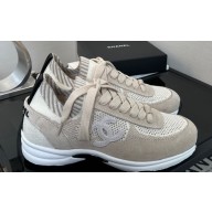 Chanel CC Logo Mesh Sneakers Gray 2024