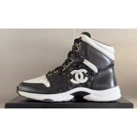 Chanel Quilting CC Logo High-top Sneakers Top Quality 05 2024