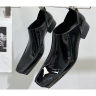 Balenciaga Romeo Women/Men Mules in black shiny patent calfskin Black 2024