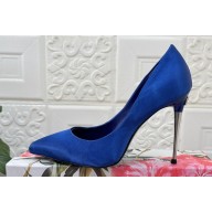 Dolce & Gabbana Heel 10.5cm Satin Pumps Blue 2024